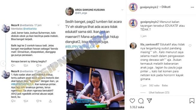 Paula Verhoeven dikritik netizen [Instagram/@gosipnyinyir2]