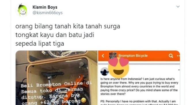 Orang Indonesia Borong Brompton  hingga Toko  Dikabarkan 