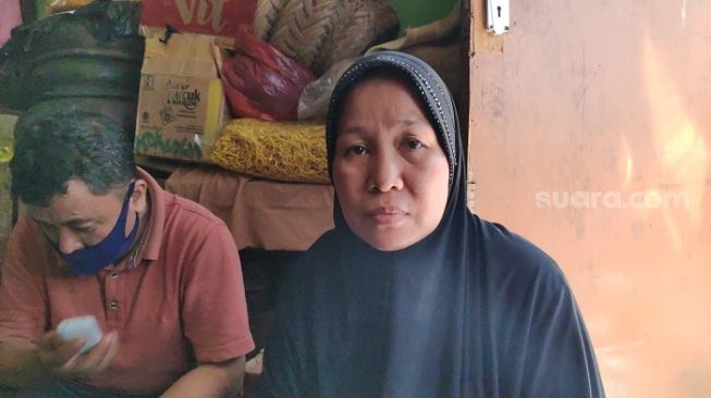 Mursyida, ibu balita Putri Ramadhani, korban penculikan di Pesanggrahan, Jakarta Selatan. (Suara.com/Bagaskara).