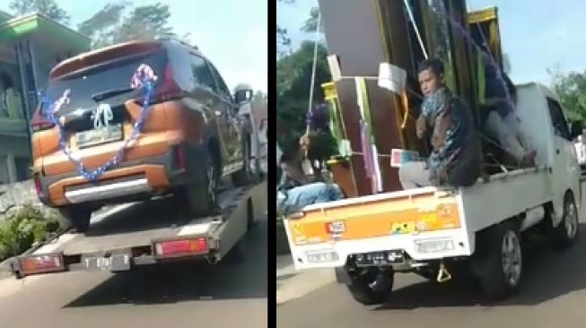 Viral Lamaran Bawa Seserahan Perabot Rumah Hingga Mobil, 'Sultan' Nih