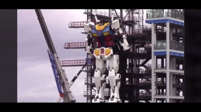 Robot Gundam 18 Meter Jalani Mode Pengujian, Begini Hasilnya