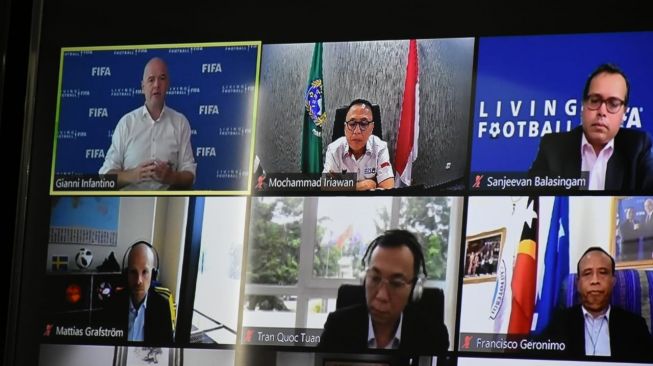 Rapat dengan FIFA, Ketum PSSI Laporkan Persiapan Piala Dunia U-20 2021