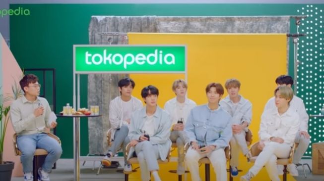 Penampilan boyband BTS di acara Tokopedia [YouTube/Tokopedia]