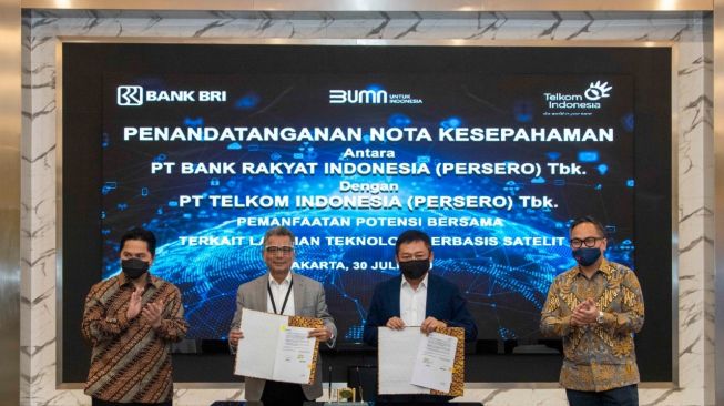 BRI Berkolaborasi dengan Telkom untuk Tingkatkan Layanan Satelit