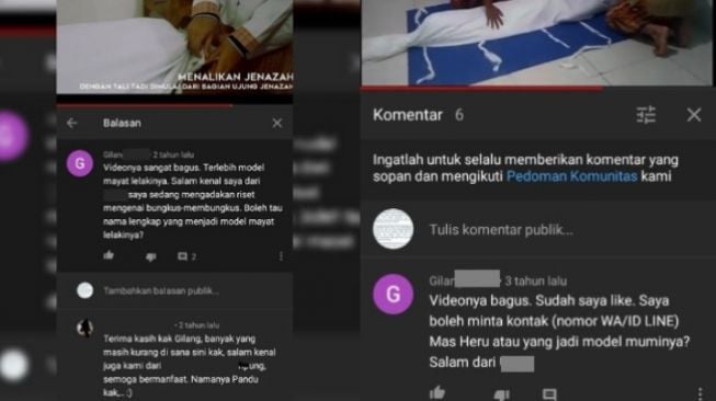 Jejak Digital Predator Seks Fetish Ditemukan di Video Mengkafani Jenazah (YouTube)