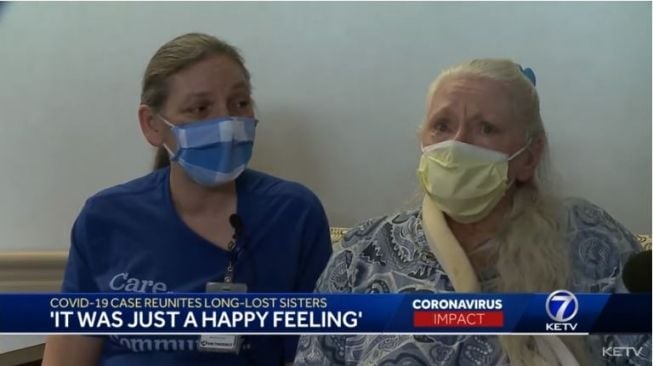 Positif Covid-19, Nenek Ini Temukan Saudarinya yang Hilang (youtube.com/KETV NewsWatch 7)