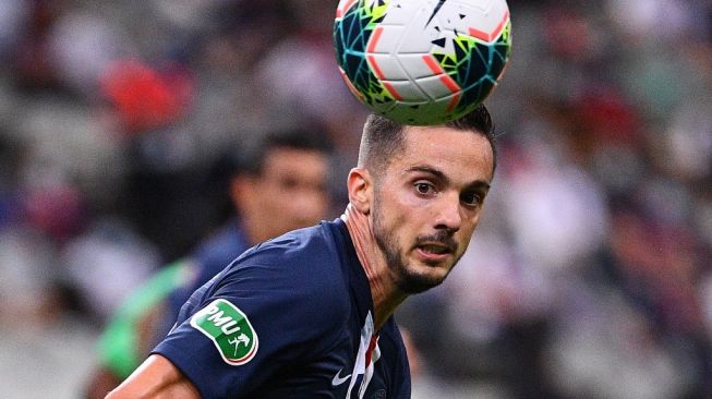 Winger Paris Saint-Germain, Pablo Sarabia. [FRANCK FIFE / AFP]