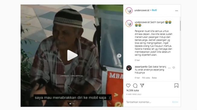 Video Ngaku Ditelantarkan Anaknya Viral, Kini Mbah Seger Dikabarkan Wafat