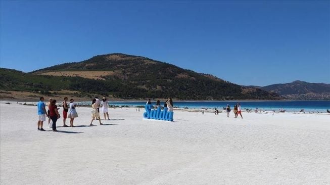 Danau Salada disebut mirip dengan Kawah Jazero di Planet Mars.[Anadolu Agency]