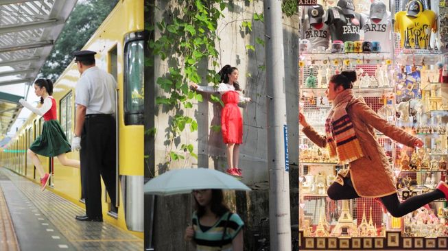 Foto-foto Levitasi Karya Fotografer Jepang, Keren Banget!