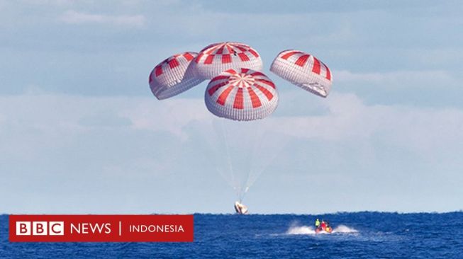 Astronot NASA Sukses Mendarat Lepas Pantai, Pertama Sejak 45 tahun Apollo