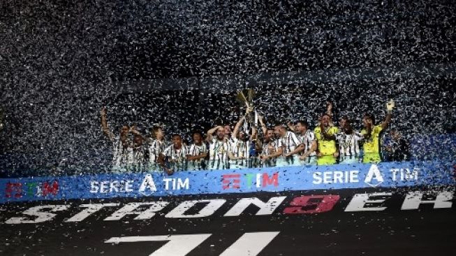 Juventus juara Liga Italia musim 2019/2020. (ISABELLA BONOTTO / AFP)