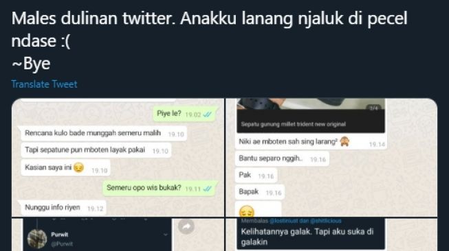 Ayah Ribet saat Dimintai Uang, Twitternya Dibongkar Anak, Isinya Bikin Syok