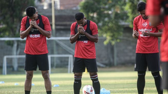 Bali United kembali menggelar latihan pada Senin (3/8/2020). (Dok. Bali United).