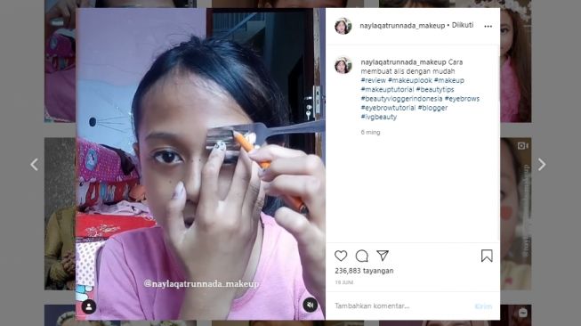 3 Tips Bikin Alis Rapi Ala Beauty Vlogger Cilik Bisa Pakai Centong Nasi