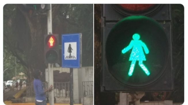 Kesetaraan Gender, Mumbai Pakai Ikon Perempuan di Lampu Pejalan Kaki