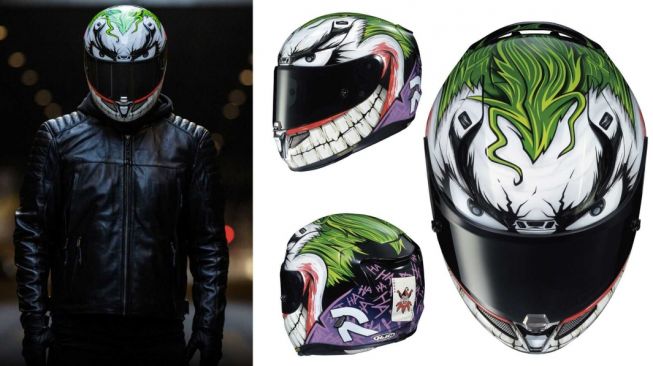 Cakepnya Helm Bermotif ala Joker, Anti Bakteri, lho!