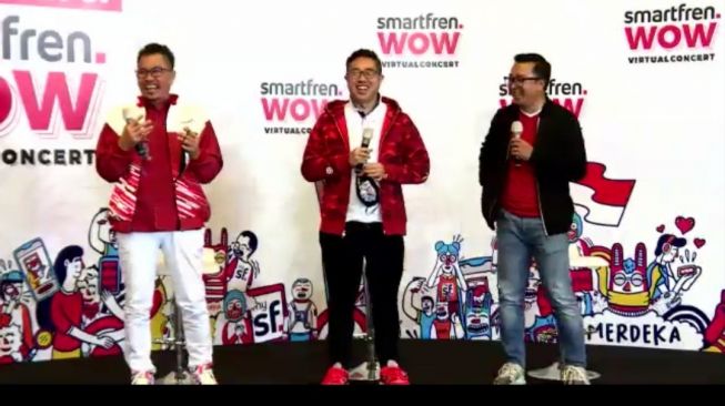 Jumpa pers Smartfren WOW Virtual Concert. [Screenshot/Dythia Novianty]