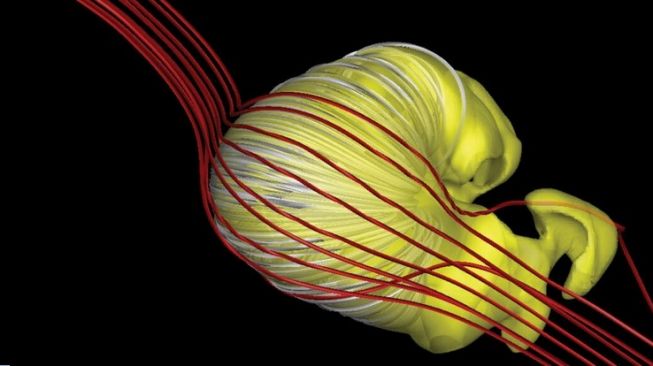 Pernyataan NASA tentang bentuk heliosfer: bukan seperti komet namun croissant kempis [IFL Science].