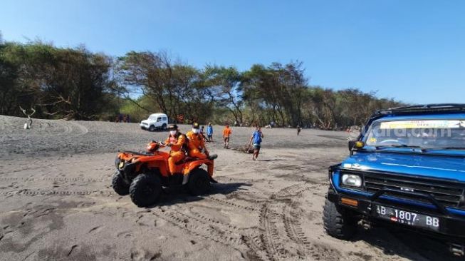 Pakai Drone dan Jetski, Pencarian 5 Korban di Pantai Goa Cemara Nihil