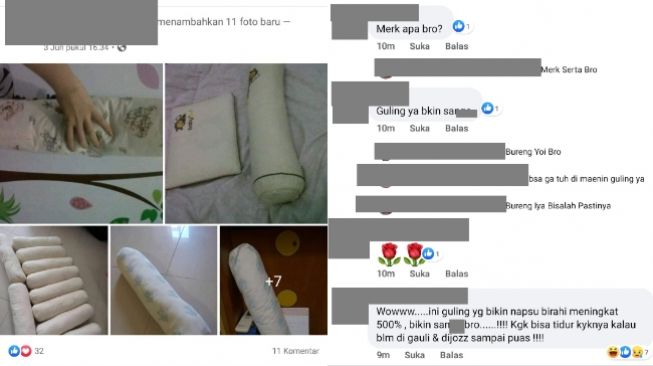 Viral Pria Fetish Guling, Koleksi Berbagai Merek dan Pamer di Medsos (ist)