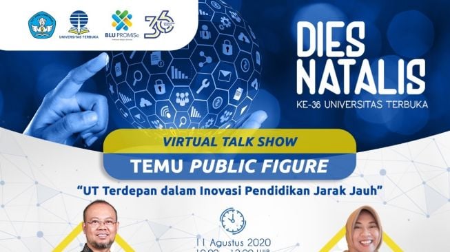 Tiga Selebriti Meriahkan Temu Public Figure Universitas Terbuka 2020