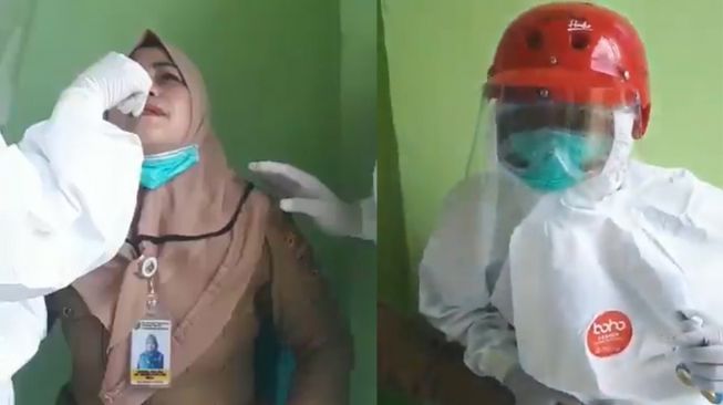 Diduga Kesakitan, Wanita Ini Remas Kemaluan Petugas Kesehatan Saat Tes Swab