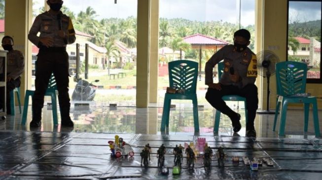 Polres Banggai Gelar Latihan TFG Pengamanan Pilkada Serentak Tahun 2020