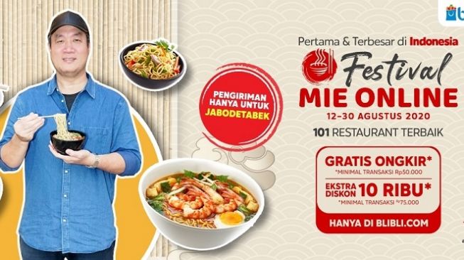 Festival Mie Online Blibli Hadirkan 1.000 Menu untuk Pelanggan