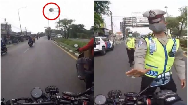 Viral Pengendara RX King Ribut sama Polisi, Sebabnya Bikin Tepuk Jidat