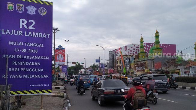 Mulai 17 Agustus, Pemotor Lewat Jalur Cepat Jalan Margonda Bakal Ditilang