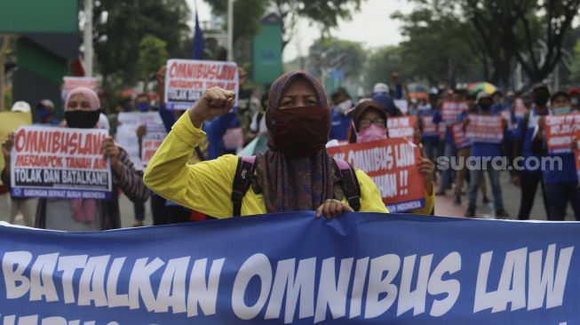 Dikebut DPR Menuju Paripurna, Buruh Tak Kendor Tolak RUU Cipta Kerja