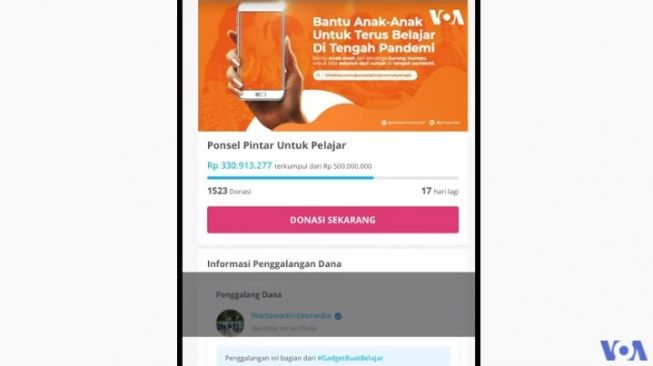 Sejumlah Warga Donasikan Ponsel Bekas untuk Bantu Siswa Belajar Daring