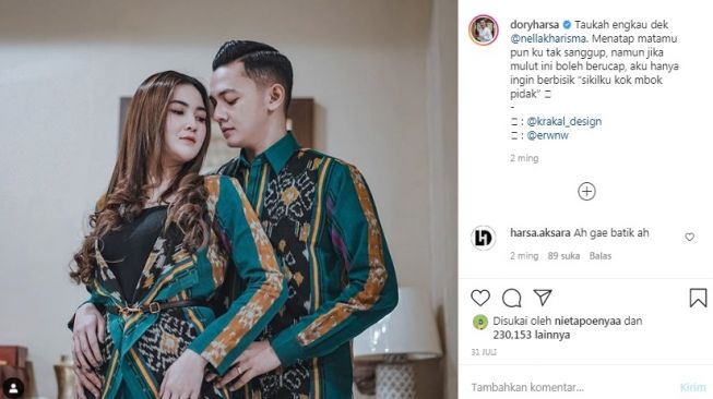 Friendship between Nella Kharisma and Dory Harsa [Instagram/@doryharsa]