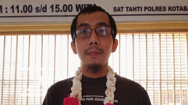 Jurnalis Diananta Putra Sumedi dinyatakan resmi bebas. (dok Tim Advokasi)