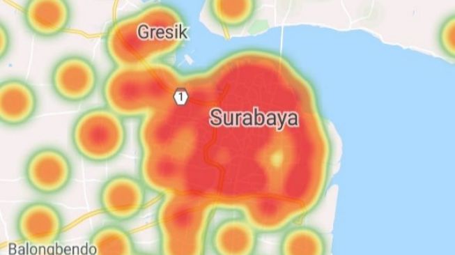 Surabaya Kembali Zona Merah COVID-19, Oranye Cuma Bertahan 2 Pekan