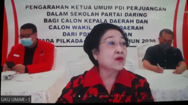 Ketua Umum PDI Perjuangan Megawati Soekarnoputri. (tangkap layar)