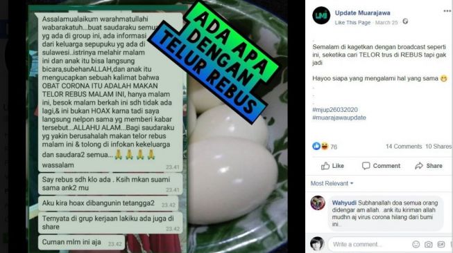 CEK FAKTA: Benarkah Makan Telur Rebus Tengah Malam Bisa Cegah Covid-19?