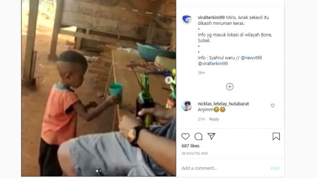 Viral! Balita Disuruh Minum Miras Sampai Sempoyongan, Publik Murka