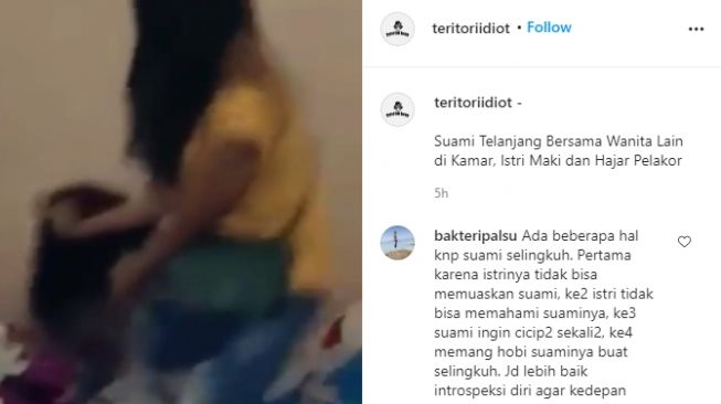 Pergoki Suami Berduaan di Kamar Tanpa Pakaian, Istri Ngamuk Jambak Pelakor