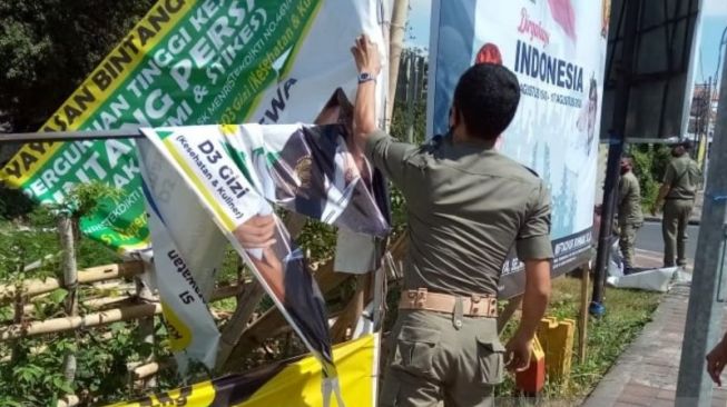 Pegumuman DCT, Bawaslu Pekanbaru Bakal Tertibkan Alat Kampanye Caleg