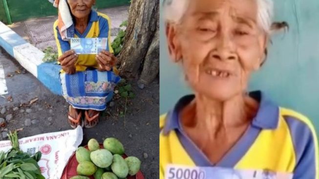 Nenek Penjual Buah Dibayar Pakai Uang Mainan, Menangis saat Pergi ke Warung