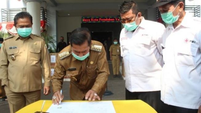 Pemkot Beri PMI Kota Serang Lahan di Kelurahan Teritih untuk Gedung UTD