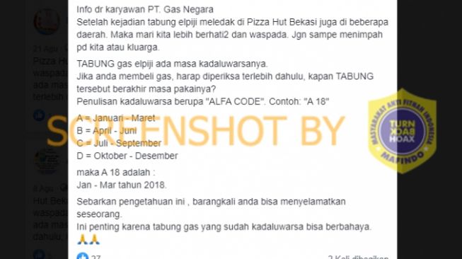 CEK FAKTA: Benarkah Tabung Gas LPG Ada Masa Kadaluwarsanya?