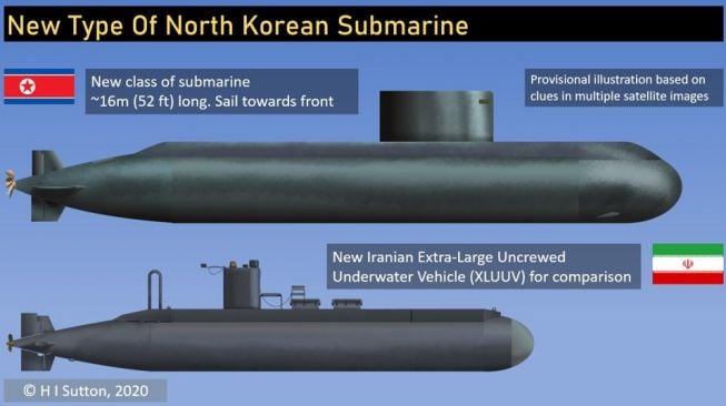 Kapal selam misterius Korea Utara. [Forbes]