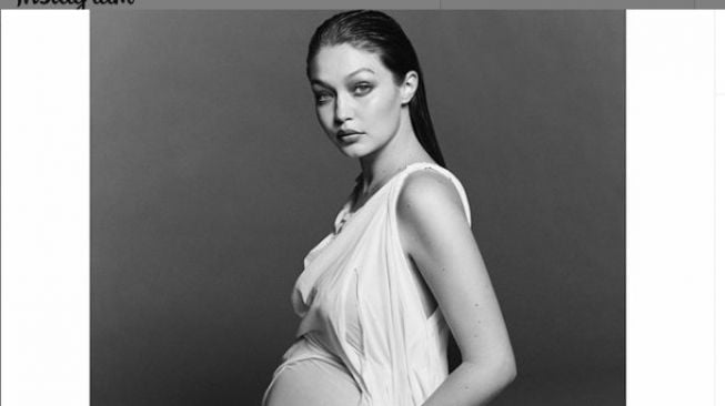 Tetap Seksi, Ini Potret Gigi Hadid Saat Hamil Besar Bayi dari Zayn Malik