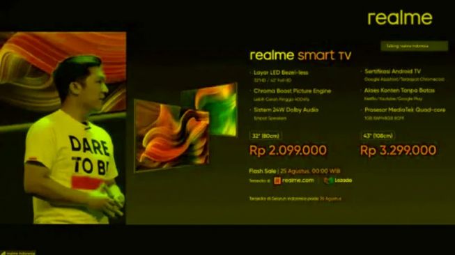 Realme Kenalkan Smart TV Pertamanya, Harga Mulai Rp2 Jutaan