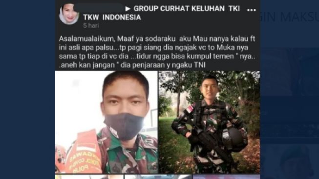 TKW Hampir Ditipu TNI Gadungan, Warganet Ngakak Lihat Fotonya