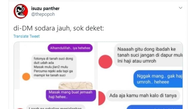 Saudara Jauh Banyak Tanya, Percakapan ini Bikin Warganet Ikut Kesal