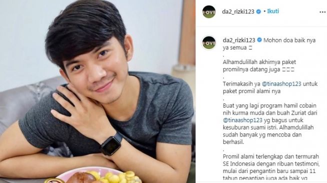 Unggahan Rizki D'Academy [Instagram/@da2_rizki123]